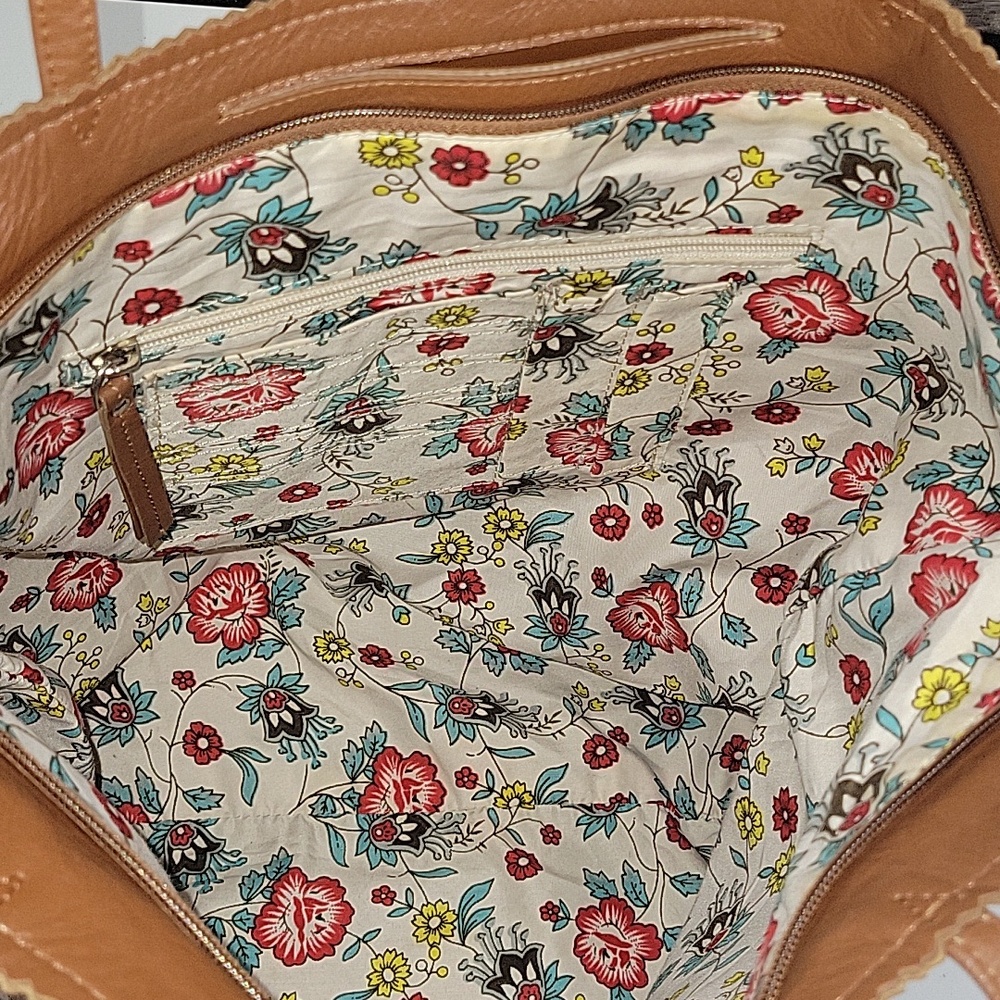 Latico for Anthropologie Brown Leather Tote Bag - Picture 8 of 12